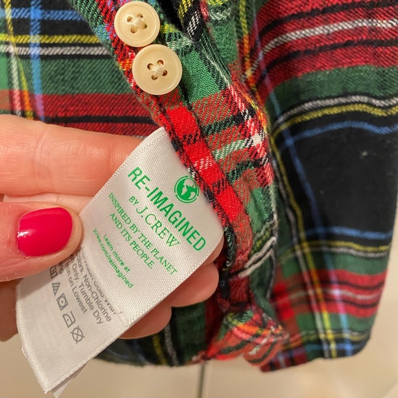 J. Crew classic fit flannel Plaid Button down - Picture 4 of 4